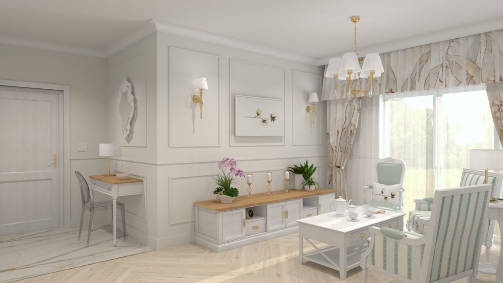 Aranżacja w rustykalnym stylu - Alfa Styl Lublin