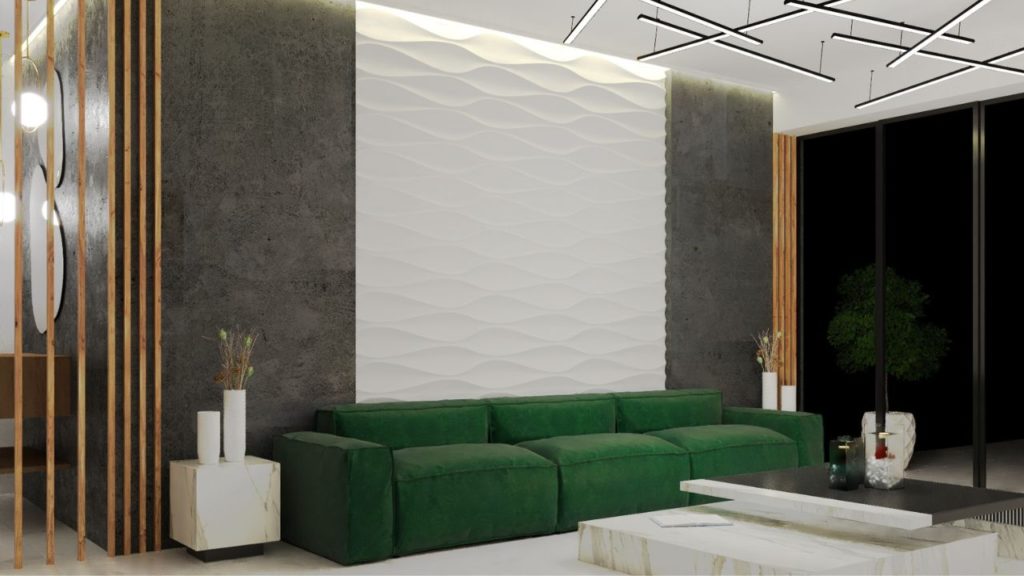 Inspiracje mieszkaniowe - pomysły na dekorację pustej ściany Panele 3d