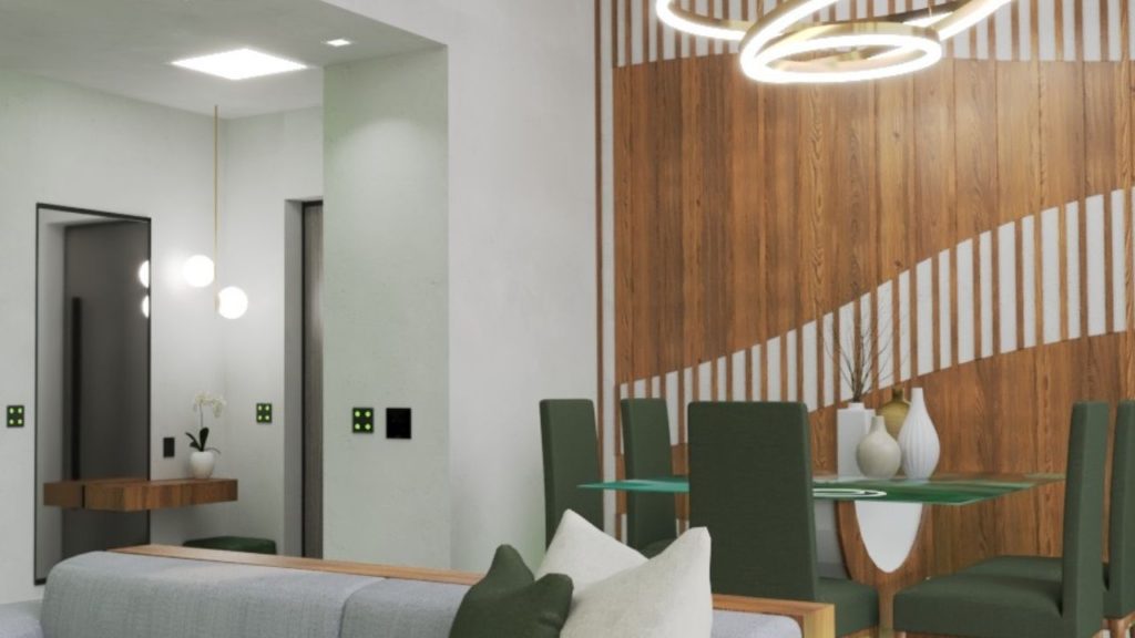 Inspiracje mieszkaniowe - pomysły na dekorację pustej ściany lamele-panel-scienny