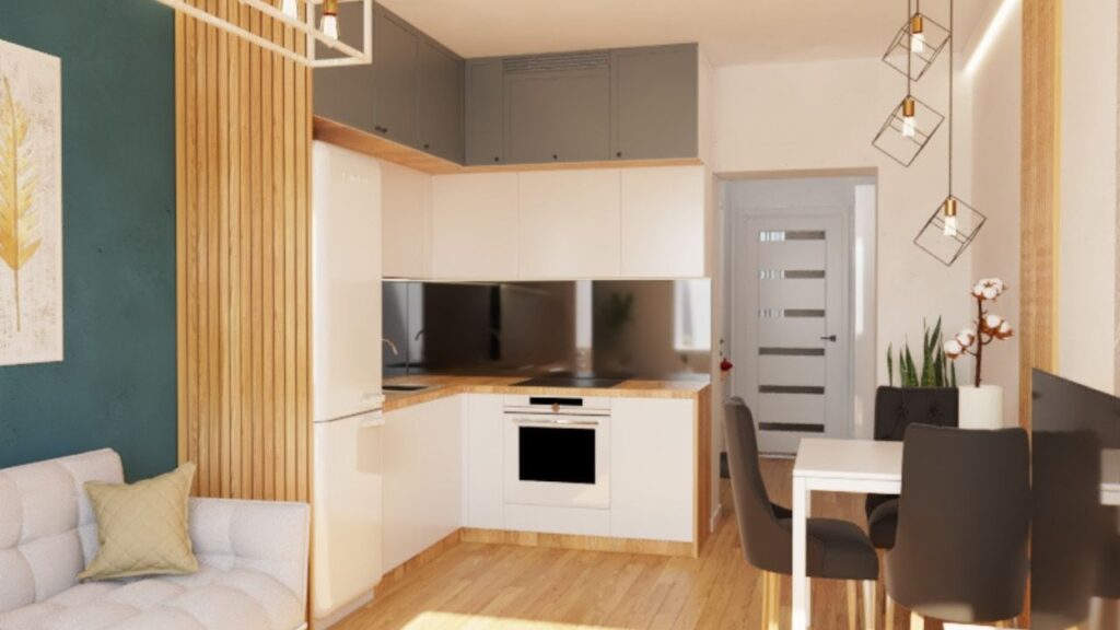 Drewno zawsze modne - kuchnia wykończona drewnem