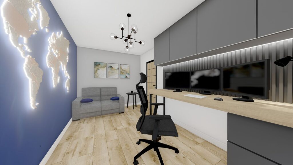 Biuro w mieszkaniu - inspirujące aranżacje