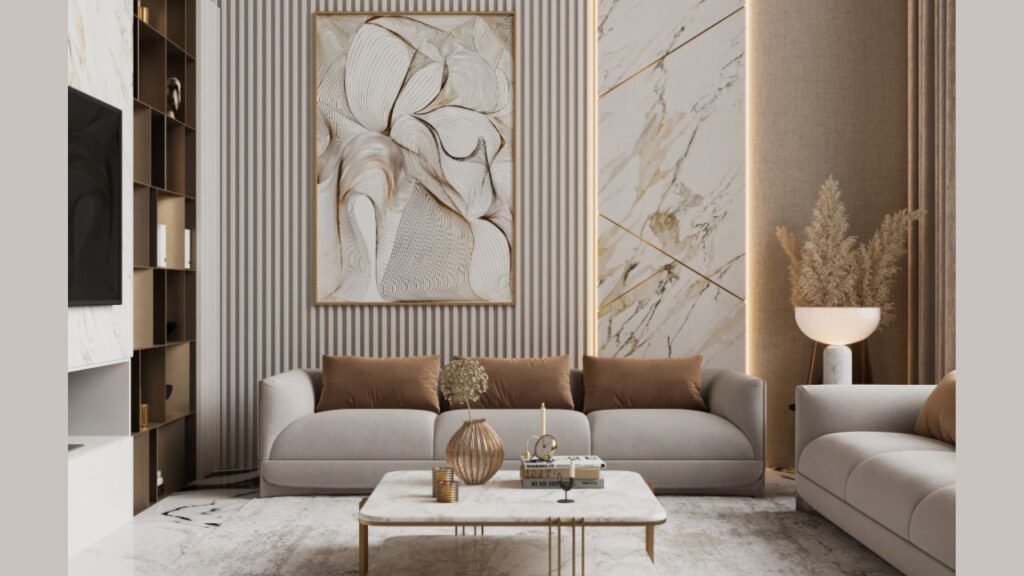 Dekoracje do salonu - glamour