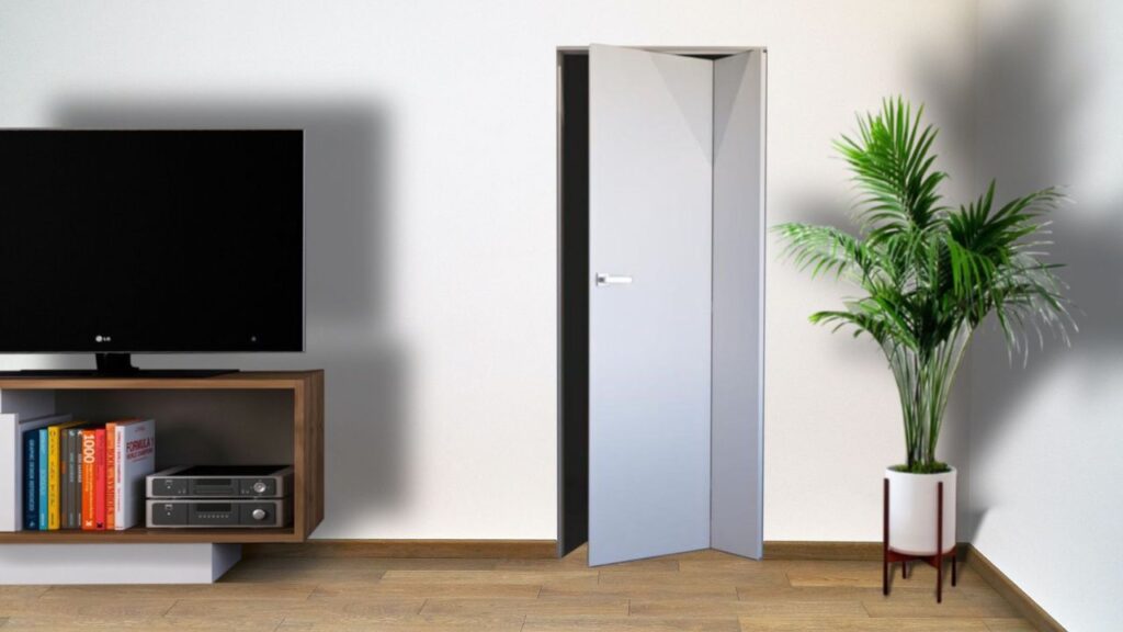 Drzwi wewnętrzne - drzwi łamane nowoczesny styl