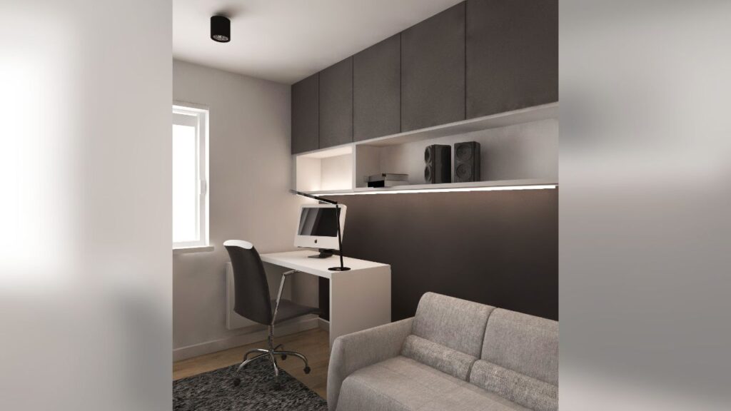 Biuro domowe - oświetlenie naturalne