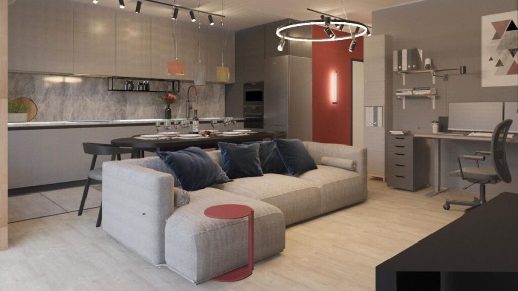 Nowoczesne mieszkania - salon