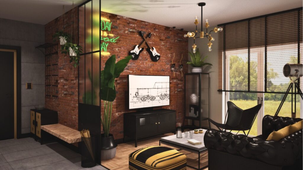 Styl industrialny wnętrza