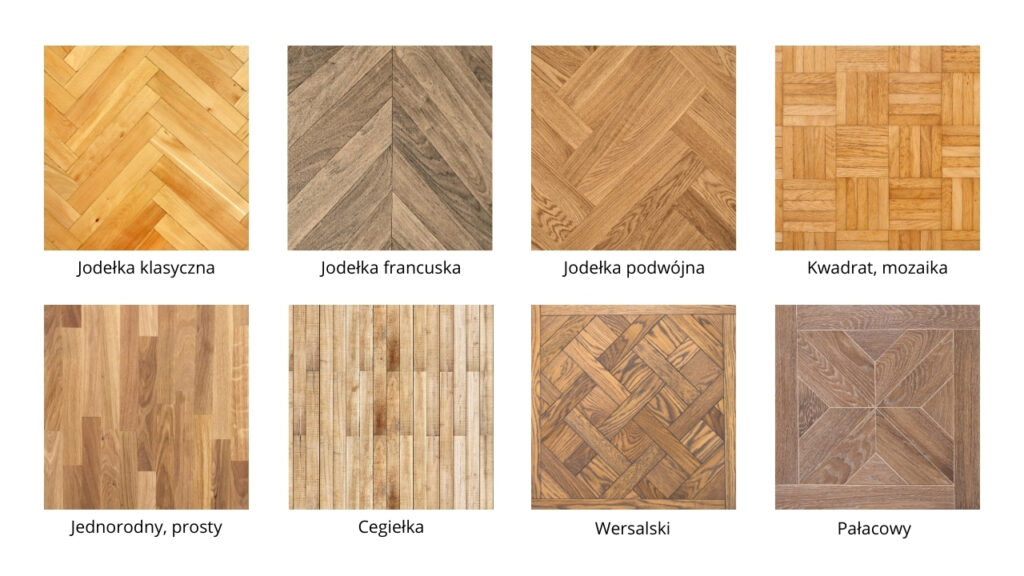 Parkiet drewniany - wzory