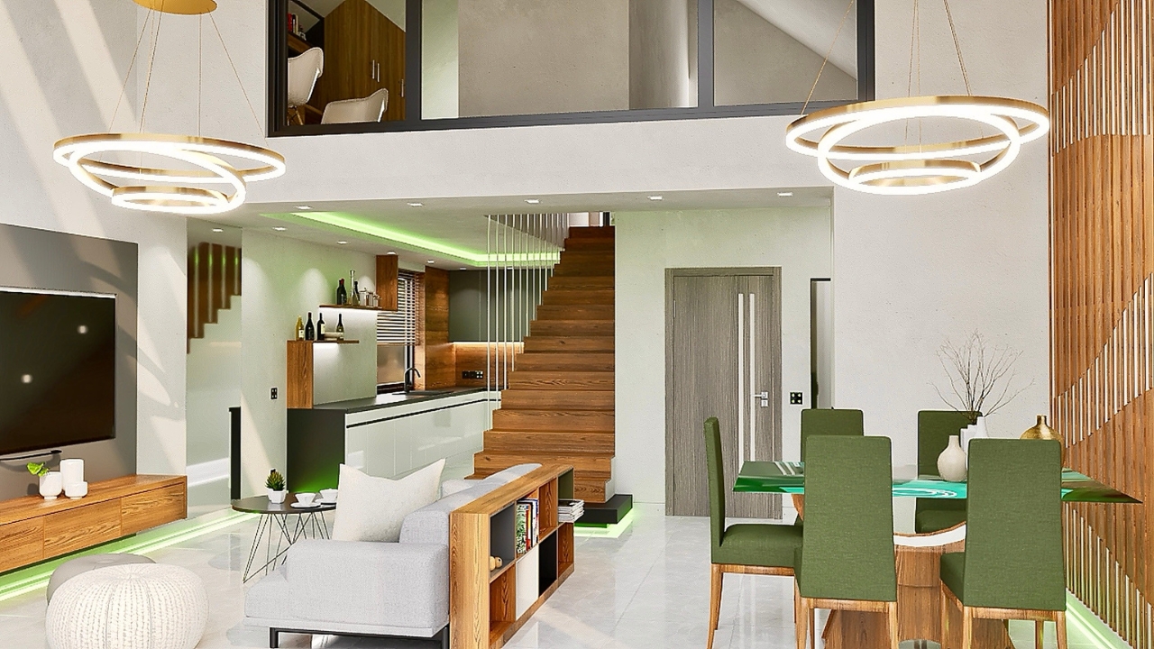 Alfa Styl Portfolio Salon w zieleni