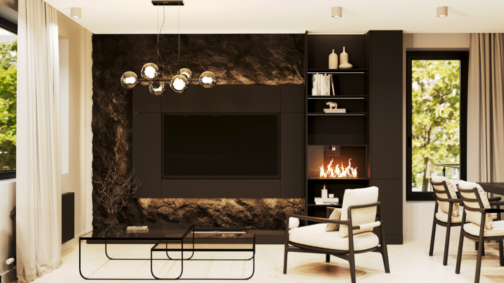 Nowoczesne mieszkania - salon