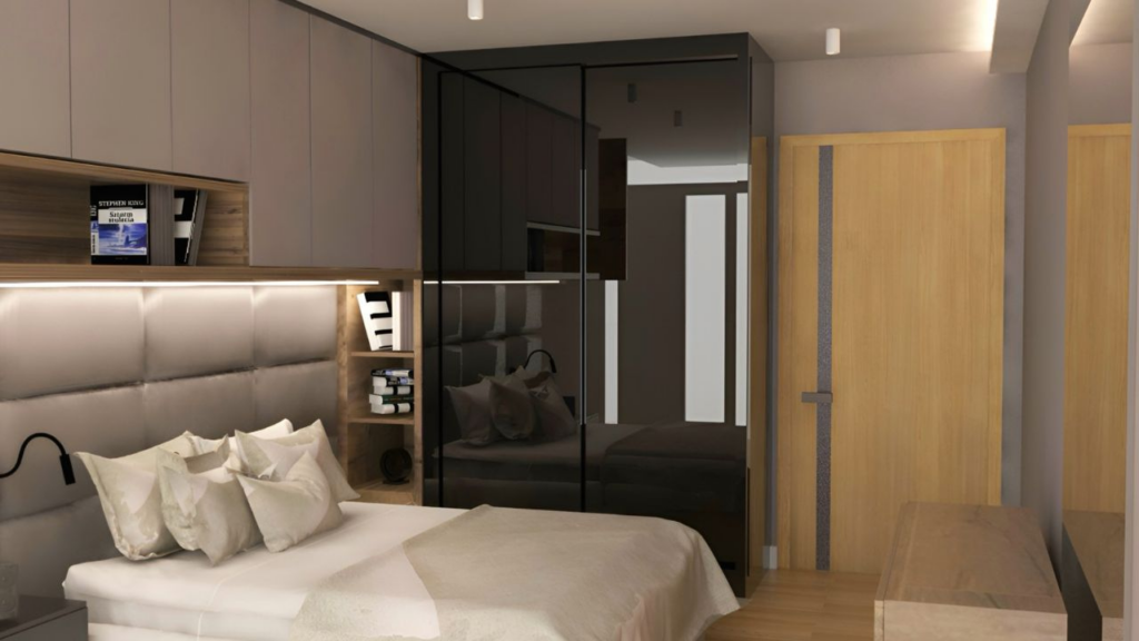 Nowoczesne mieszkania - sypialnia