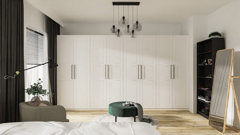 szafa na ubrania - projektowanie wnetrz lublin - AlfaStylLublin.pl