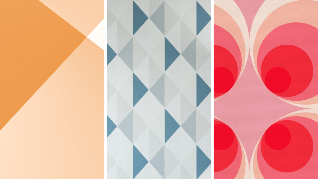 Tapety nowoczesne do sypialni - abstrakcyjne wzory i żywe kolory