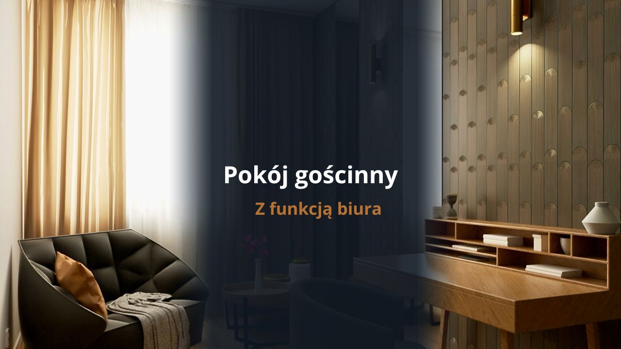 Pokój gościnny z funkcją biura