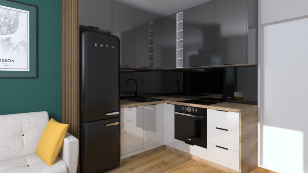 Szafki do sufitu w małej kuchni: maksymalne wykorzystanie przestrzeni