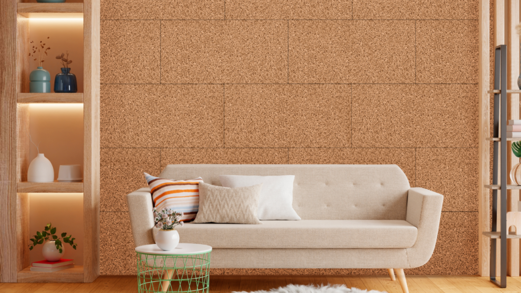 Wykończenia ścian korkiem to ekologiczne i ciepłe rozwiązanie do każdego wnętrza