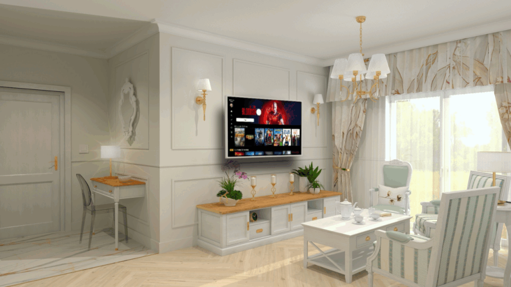 Styl wnętrz – elegancki salon w klasycznym stylu