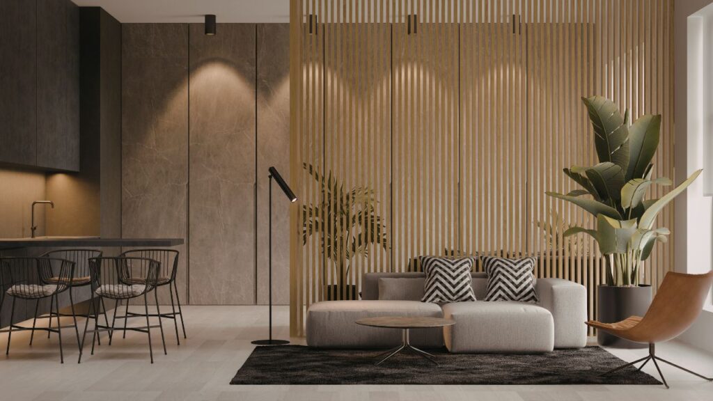 Lamele ścienne - modna aranżacja wnętrza
