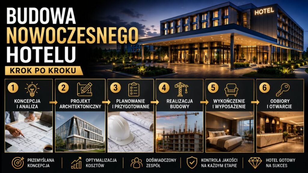 Budowa nowoczesnego hotelu krok po kroku