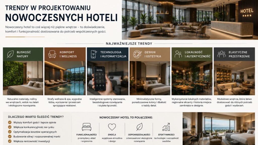 Trendy w projektowaniu pokoi hotelowych 2026
