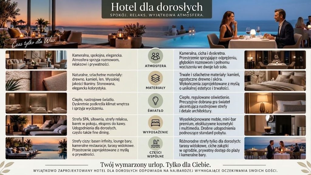 Hotel dla dorosłych – idealne miejsce dla gości.