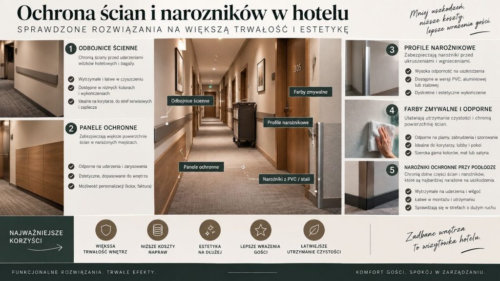 Sposoby ochrony ścian i narożników w hotelu przed uszkodzeniami
